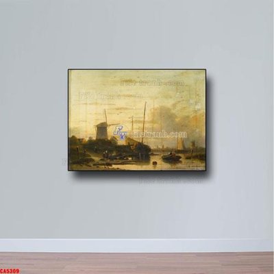 Tải file Tranh sơn dầu phong cảnh châu âu CA5309 (gốc) in ấn ngay lập tức