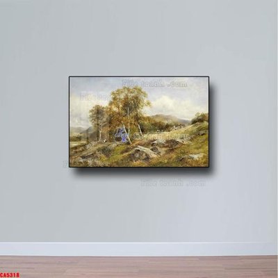 File PSD Tranh sơn dầu phong cảnh châu âu CA5318 (bản gốc) cho nhà in