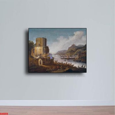 File tranh Tranh sơn dầu phong cảnh châu âu CA5323 (gốc) in trên kính