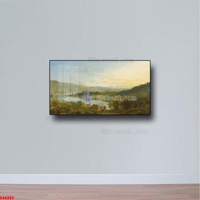 File ảnh Tranh sơn dầu phong cảnh châu âu CA5332 (gốc) cho trang trí nhà hàng