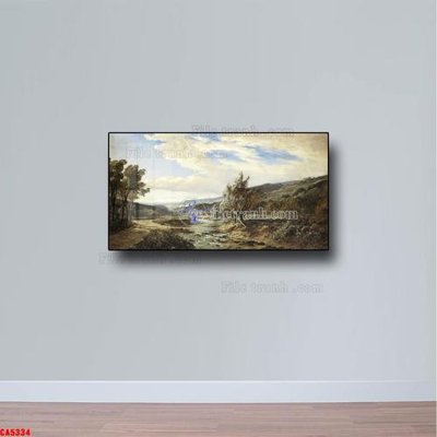 File tranh Tranh sơn dầu phong cảnh châu âu CA5334 (bản gốc) in canvas