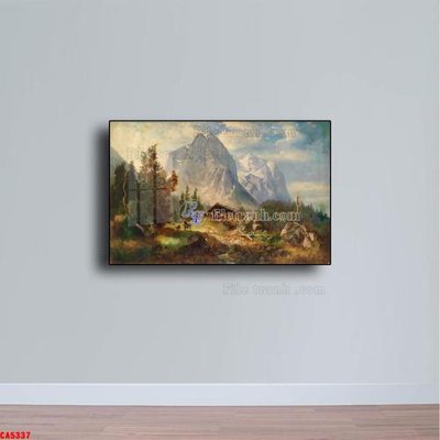 File tranh gốc Tranh sơn dầu phong cảnh châu âu CA5337 (bản quyền) độc đáo