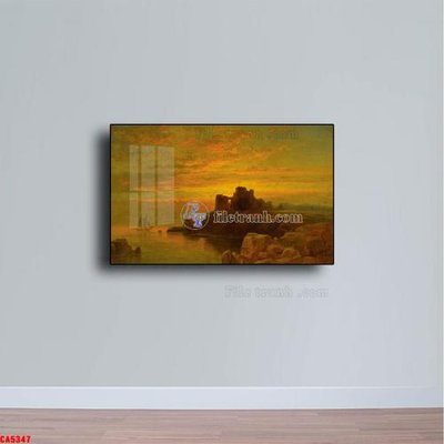 Download file gốc Tranh sơn dầu phong cảnh châu âu CA5347 (in mica) trang trí