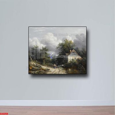 File ảnh gốc Tranh sơn dầu phong cảnh châu âu CA5350 không vỡ nét