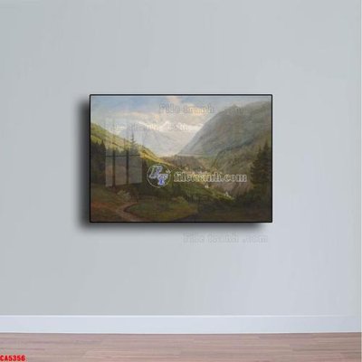 File tranh Tranh sơn dầu phong cảnh châu âu CA5356 (ảnh gốc) không bị mờ