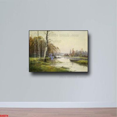 File in ấn Tranh sơn dầu phong cảnh châu âu CA5374 (bản gốc) chất lượng cao