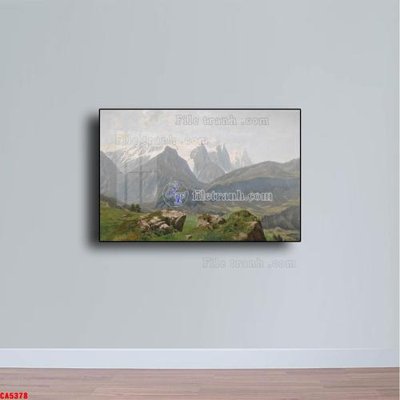 File gốc Tranh sơn dầu phong cảnh châu âu CA5378 (bản quyền) cho in ấn