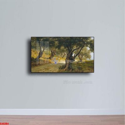 File gốc Tranh sơn dầu phong cảnh châu âu CA5384 (dành cho trang trí nội thất)