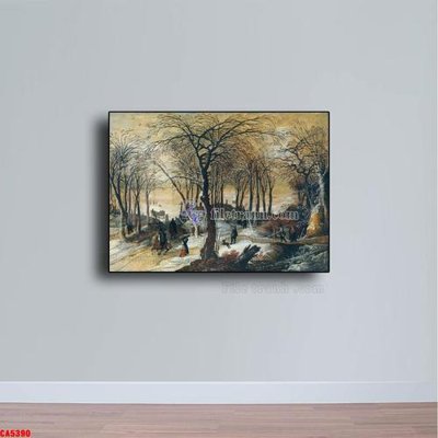 Download file gốc Tranh sơn dầu phong cảnh châu âu CA5390 (in mica) trong suốt