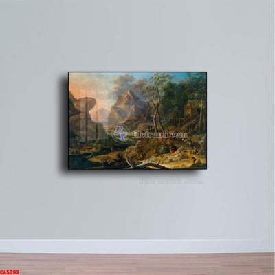 File gốc Tranh sơn dầu phong cảnh châu âu CA5393 (in tráng gương) nghệ thuật