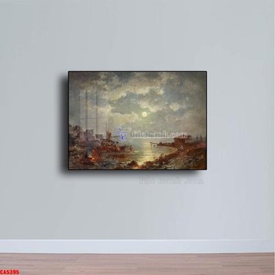 Chi tiết file gốc Tranh sơn dầu phong cảnh châu âu CA5395 (cho in tráng gương)