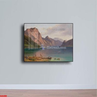 File gốc Tranh sơn dầu phong cảnh châu âu CA5400 (in tráng gương) nghệ thuật