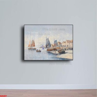 File tranh Tranh sơn dầu phong cảnh châu âu CA5427 (bản gốc) in lụa 5D