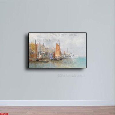 File gốc Tranh sơn dầu phong cảnh châu âu CA5428 (ảnh rõ nét) để in