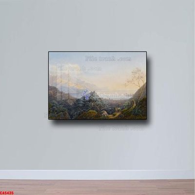 File tranh ảnh gốc Tranh sơn dầu phong cảnh châu âu CA5435 dùng cho in khổ lớn