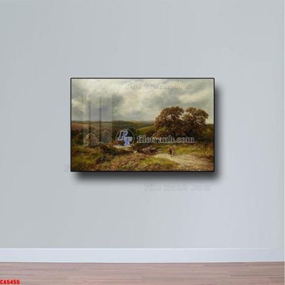 File gốc in tráng gương Tranh sơn dầu phong cảnh châu âu CA5455 chi tiết