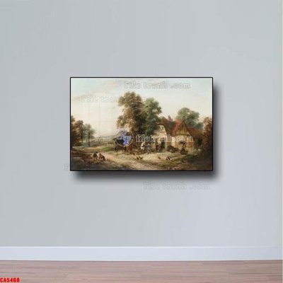 File tranh ảnh gốc Tranh sơn dầu phong cảnh châu âu CA5468 dùng cho in khổ lớn