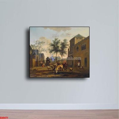 File tranh Tranh sơn dầu phong cảnh châu âu CA5471 (gốc) chủ đề trừu tượng
