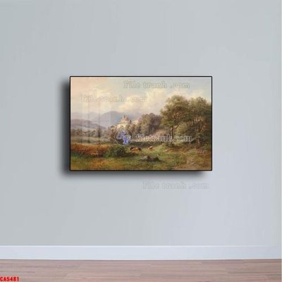 Tải file tranh Tranh sơn dầu phong cảnh châu âu CA5481 (ảnh gốc) ngay