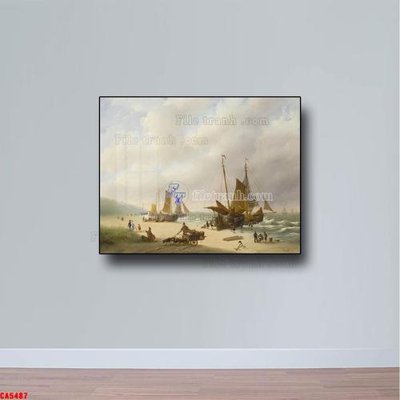 Tải về hình ảnh gốc Tranh sơn dầu phong cảnh châu âu CA5487 sắc nét