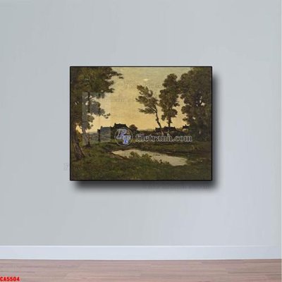 Download file gốc Tranh sơn dầu phong cảnh châu âu CA5504 (in mica) trong suốt