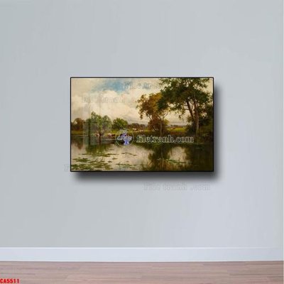 File tranh gốc Tranh sơn dầu phong cảnh châu âu CA5511 (bản quyền) file PSD