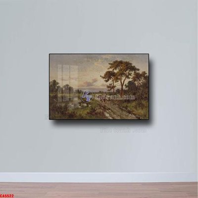 Ảnh mô tả file gốc in mica Tranh sơn dầu phong cảnh châu âu CA5522