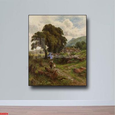 Chi tiết file tranh tráng gương Tranh sơn dầu phong cảnh châu âu CA5524 (ảnh gốc)