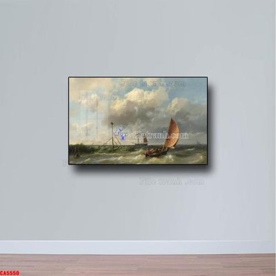 File in mica Tranh sơn dầu phong cảnh châu âu CA5550 (bản gốc) làm vách ngăn