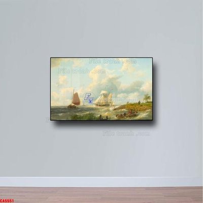 File gốc in ấn Tranh sơn dầu phong cảnh châu âu CA5551 độ phân giải cao