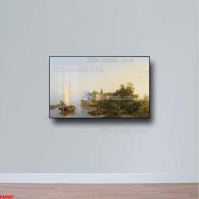File tranh gốc Tranh sơn dầu phong cảnh châu âu CA5557 (sắc nét từng chi tiết)