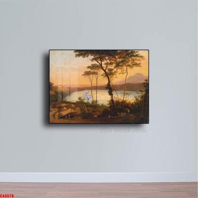 Tải file Tranh sơn dầu phong cảnh châu âu CA5578 (gốc) làm tranh trang trí