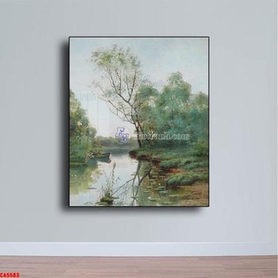 Tải file Tranh sơn dầu phong cảnh châu âu CA5583 (gốc) in tranh tráng gương