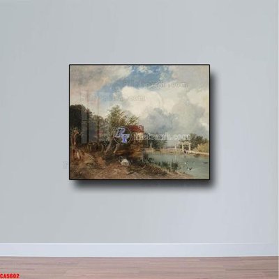 Tải file Tranh sơn dầu phong cảnh châu âu CA5602 (gốc) chủ đề phong thủy
