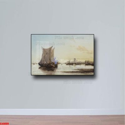 File gốc in ấn Tranh sơn dầu phong cảnh châu âu CA5609 chất lượng vượt trội