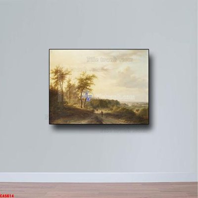 File tranh Tranh sơn dầu phong cảnh châu âu CA5614 (bản gốc) in lụa 3D