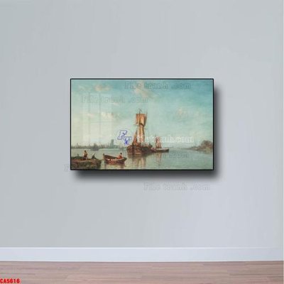 File ảnh Tranh sơn dầu phong cảnh châu âu CA5616 (gốc) dùng in Pano