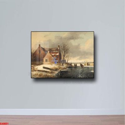 File ảnh Tranh sơn dầu phong cảnh châu âu CA5621 (gốc) cho trang trí nội thất