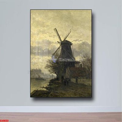 File ảnh Tranh sơn dầu phong cảnh châu âu CA5633 (gốc) in decal dán tường