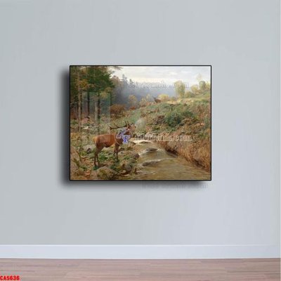 File gốc Tranh sơn dầu phong cảnh châu âu CA5636 (in lụa) chi tiết cao