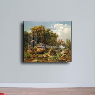 File ảnh Tranh sơn dầu phong cảnh châu âu CA5641 (gốc) in standee