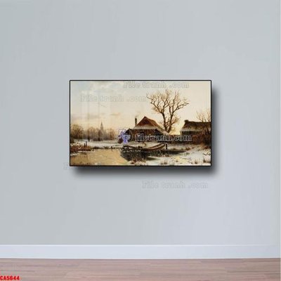 File in ấn chuyên nghiệp Tranh sơn dầu phong cảnh châu âu CA5644 (file gốc)