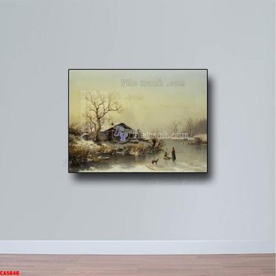 Tải file Tranh sơn dầu phong cảnh châu âu CA5646 (gốc) in nhanh