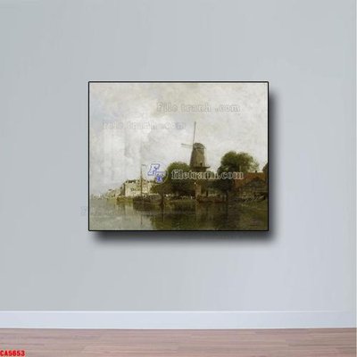 File gốc Tranh sơn dầu phong cảnh châu âu CA5653 (phong cách) cổ điển