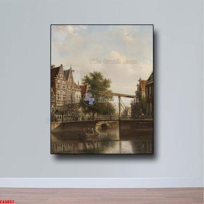 Mua file gốc Tranh sơn dầu phong cảnh châu âu CA5657 (chất lượng) tại Filetranh.com