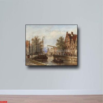 File gốc Tranh sơn dầu phong cảnh châu âu CA5658 (cho in ấn) độc quyền