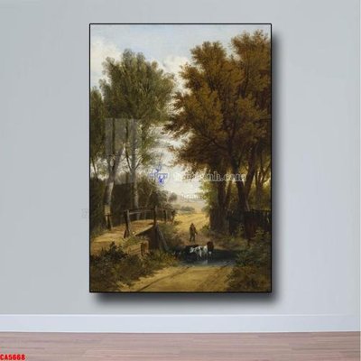 File PSD Tranh sơn dầu phong cảnh châu âu CA5668 (nguyên gốc) chất lượng cao