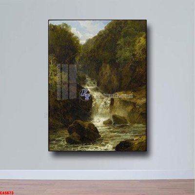 File tranh Tranh sơn dầu phong cảnh châu âu CA5673 (gốc) in film