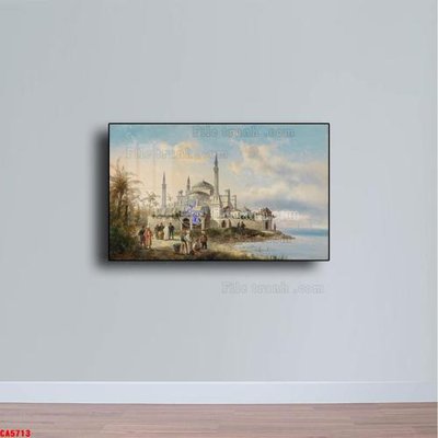 File gốc Tranh sơn dầu phong cảnh châu âu CA5713 (in ấn) màu sắc trung thực