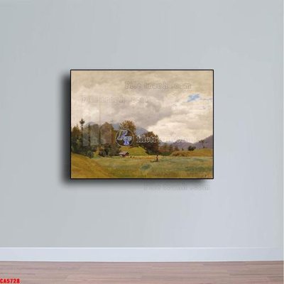 Tải file Tranh sơn dầu phong cảnh châu âu CA5728 (gốc) làm tranh trang trí